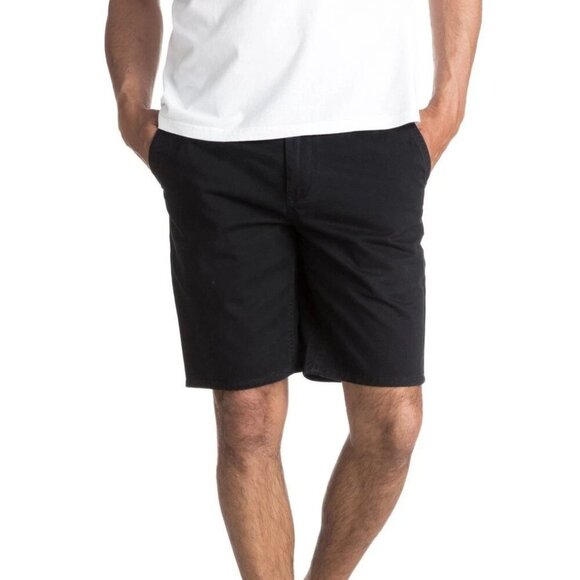 NEW Quiksilver Men's 38 Black 9" Inseam 4-Way Stretch Shorts UPF 50 Outdoor - Picture 1 of 9